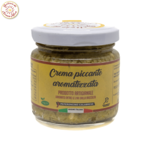 Crema Verde di Peperoncino Calabrese piccante aromatizzata